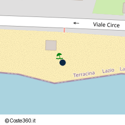 Posizione della concessione balneare Comune di Terracina, A. 2014, N. TE-078