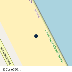 Posizione della concessione balneare Comune di Numana, A. 2007, N. 42A