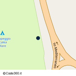 Posizione della concessione balneare Comune di Scalea, A. 2009, N. 48