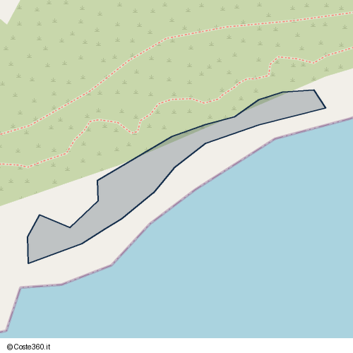 Posizione della spiaggia Spiaggia nei pressi di Santu Antiogu/Sant'Antioco, 09017