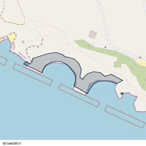 Posizione della spiaggia Spiaggia nei pressi di Via Punta Cirica, Ispica, 97014