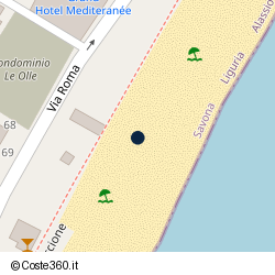 Posizione della concessione balneare Comune di Alassio, A. 2009, N. 36