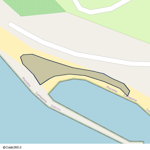 Posizione della spiaggia Spiaggia nei pressi di Pisciotta, 84066