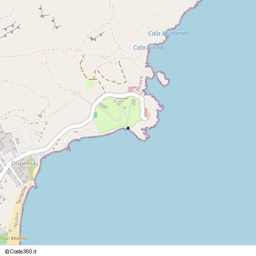 Posizione della spiaggia Spiaggia nei pressi di Base militare Punta Is Ebbas, Tertenia, 08047