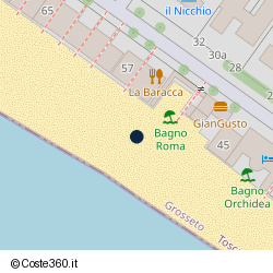 Posizione della concessione balneare Comune di Follonica, A. 2009, N. 37