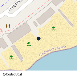 Posizione della concessione balneare Comune di San Remo, A. 2009, N. 44