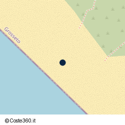 Posizione della concessione demaniale marittima Comune di Grosseto, A. 2025, N. 2T