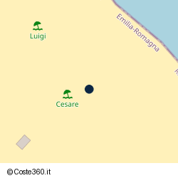 Posizione della concessione balneare Comune di Riccione, A. 2014, N. 469