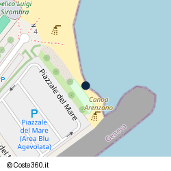 Posizione della concessione balneare Comune di Arenzano, A. 2011, N. 3