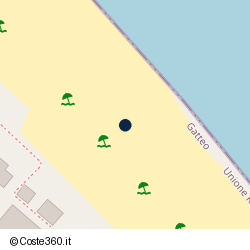 Posizione della concessione balneare Comune di Gatteo, A. 2012, N. 01