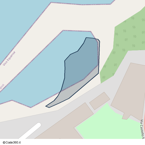 Posizione della spiaggia Spiaggia nei pressi di Vico Equense, 80066