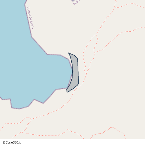 Posizione della spiaggia Spiaggia nei pressi di SP71, Domus De Maria, 09019