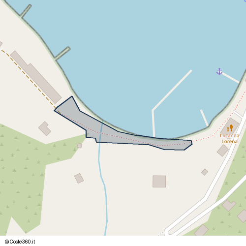 Posizione della spiaggia Spiaggia nei pressi di Strada dei condannati, Porto Venere, 19025