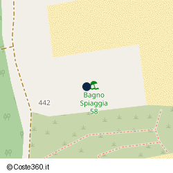 Posizione approssimativa di Spiaggia 58