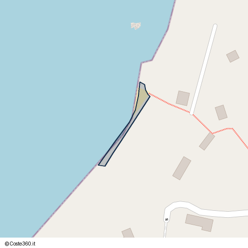 Posizione della spiaggia Spiaggia nei pressi di Maratea, 85046