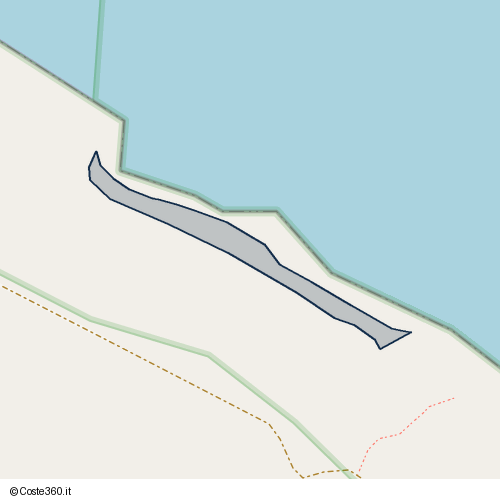 Posizione della spiaggia Spiaggia nei pressi di Egnazia e delle Terme di Torre Canne, Carovigno, 72012