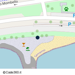 Posizione della concessione balneare Comune di San Remo, A. 2008, N. 31