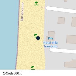 Posizione della concessione balneare Comune San Vincenzo, A. 2010, N. 16