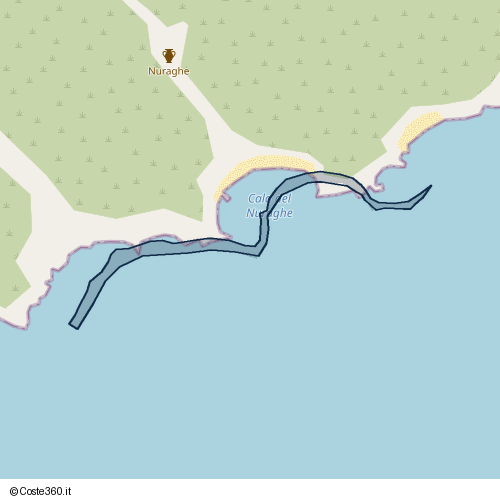 Posizione della spiaggia Spiaggia nei pressi di Crabas/Cabras, 09072