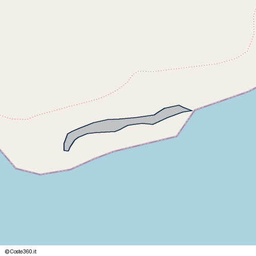 Posizione della spiaggia Spiaggia nei pressi di Palma di Montechiaro, 92044
