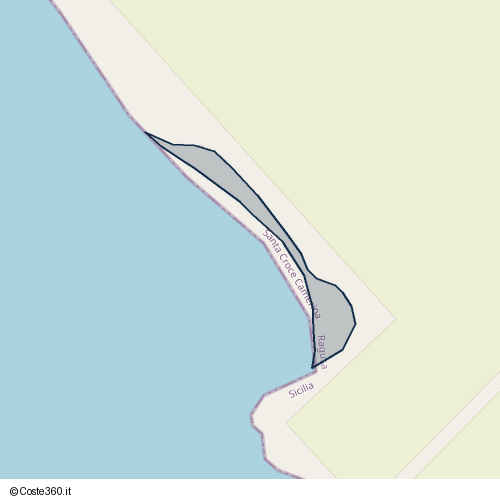 Posizione della spiaggia Spiaggia nei pressi di Via Torre di Mezzo, Santa Croce Camerina, 97017