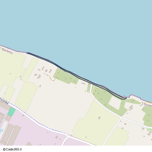 Posizione della spiaggia Spiaggia nei pressi di Barletta, 76121