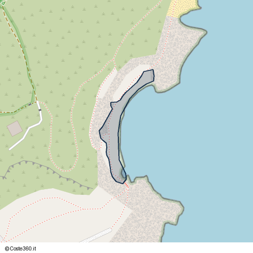 Posizione della spiaggia Spiaggia nei pressi di Località Reale, Porto Azzurro, 57036