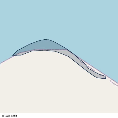 Posizione della spiaggia Spiaggia nei pressi di Termini Imerese, 90018