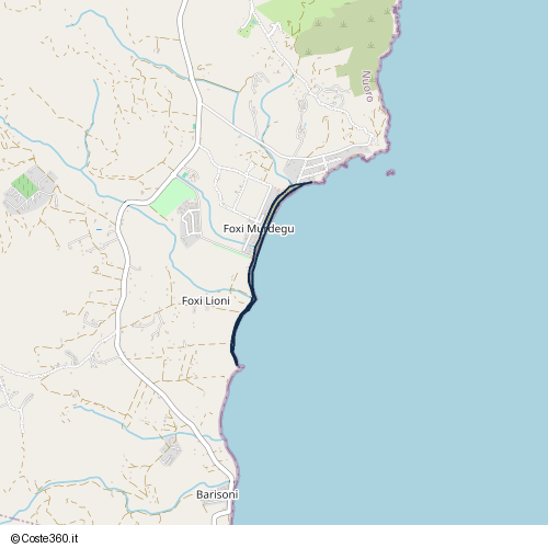 Posizione della spiaggia Spiaggia nei pressi di Tertenia, 08047