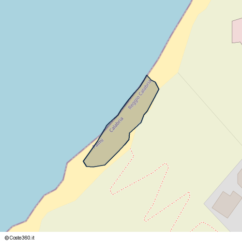 Posizione della spiaggia Spiaggia nei pressi di Via Pietrosa, Palmi, 89015