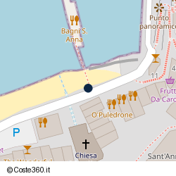 Posizione della concessione demaniale marittima Comune di Sorrento, A. 2024, N. AUT16