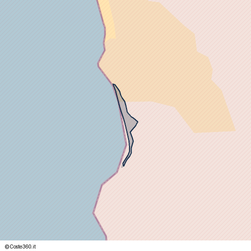 Posizione della spiaggia Spiaggia nei pressi di Teulada, 09019