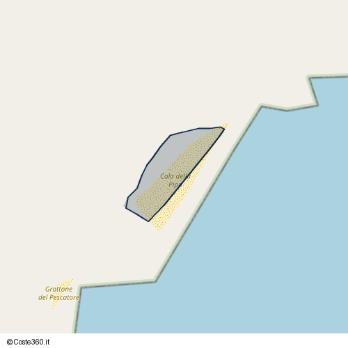 Posizione della spiaggia Spiaggia nei pressi di Litoranea, Mattinata