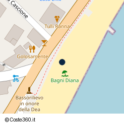 Posizione approssimativa di Bagni Diana Diano Marina