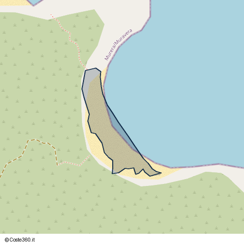 Posizione della spiaggia Spiaggia nei pressi di Murera/Muravera, 09043