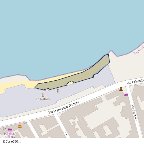 Posizione della spiaggia Spiaggia nei pressi di Bagheria, 90011