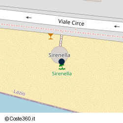 Posizione della concessione balneare Comune di Terracina, A. 2015, N. TE-065
