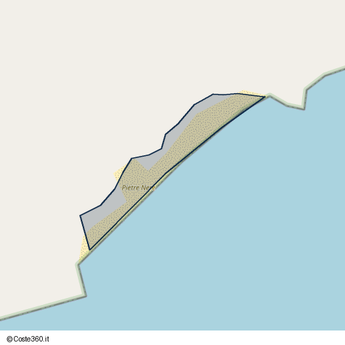Posizione della spiaggia Spiaggia nei pressi di Litoranea, Mattinata