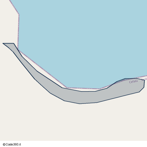 Posizione della spiaggia Spiaggia nei pressi di Via Favignana, Cefalù, 90015