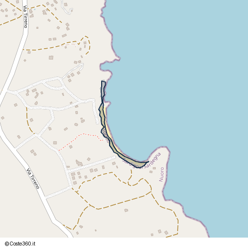 Posizione della spiaggia Spiaggia nei pressi di Tortolì, 08048
