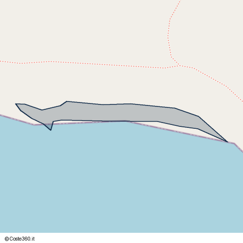 Posizione della spiaggia Spiaggia nei pressi di Portopalo di Capo Passero, 96026