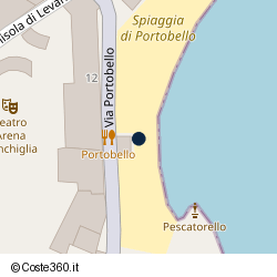 Posizione della concessione balneare Comune di Sestri Levante, A. 2024, N. TEMP008
