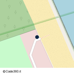 Posizione della concessione demaniale marittima Comune di Roseto Degli Abruzzi, A. 2005, N. 205