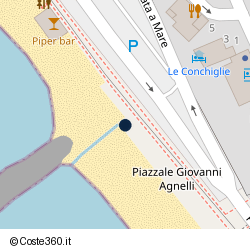 Posizione della concessione balneare Comune di Levanto, A. 2025, N. 2