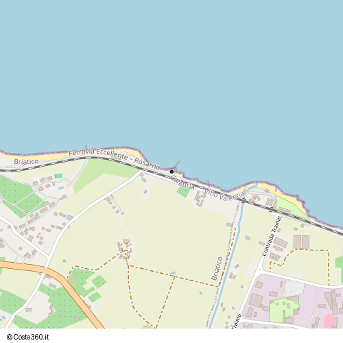 Posizione della spiaggia Spiaggia nei pressi di Briatico, 89817