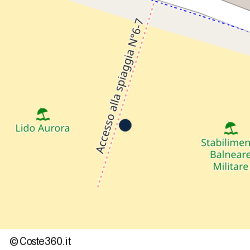 Posizione della concessione balneare Comune di Gaeta, A. 2015, N. 2