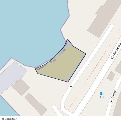 Posizione della spiaggia Spiaggia nei pressi di Bagheria, 90011