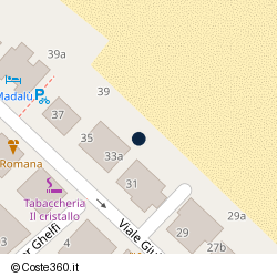Posizione della concessione demaniale marittima Comune Rimini, A. 2005, N. 210