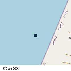 Posizione della concessione demaniale marittima Comune di Gallipoli, A. 2025, N. 32