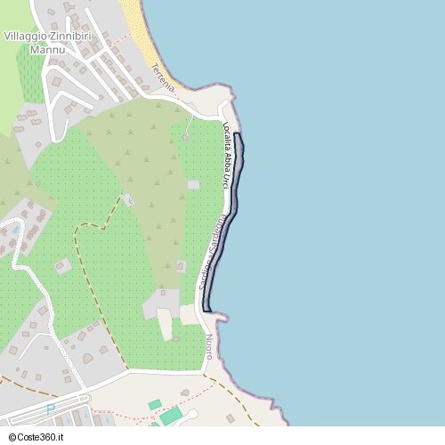 Posizione della spiaggia Spiaggia nei pressi di Tertenia, 08047